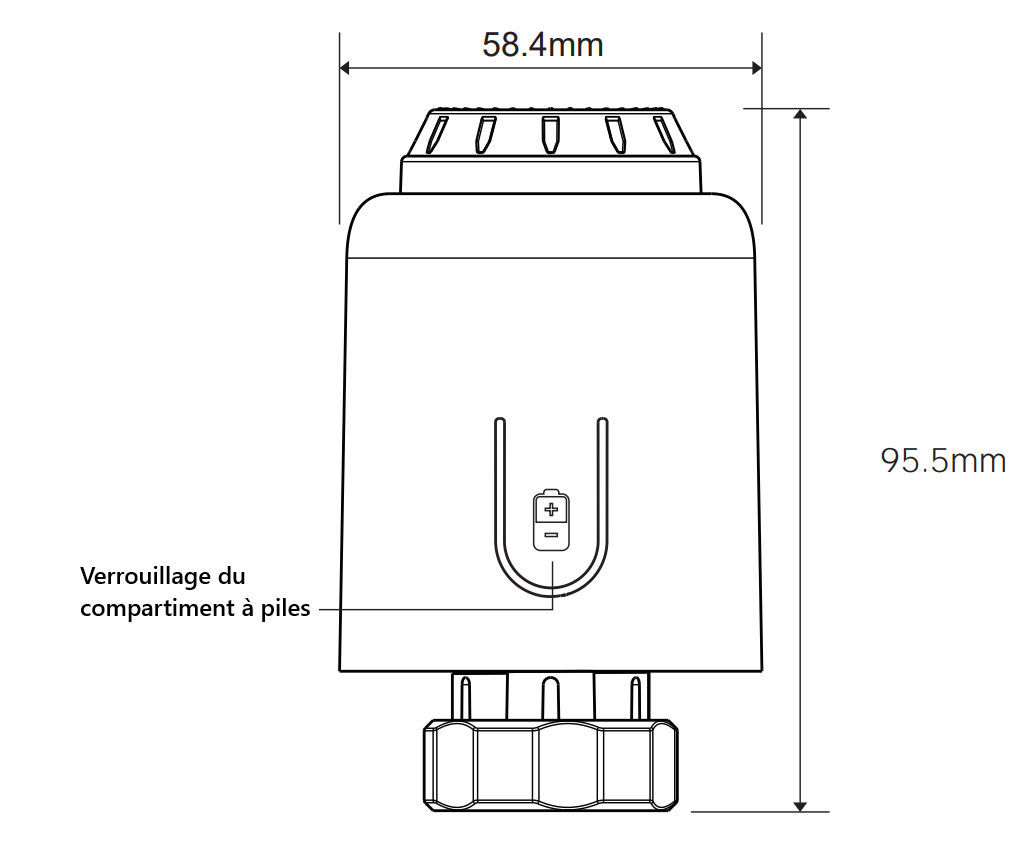 Présentation de la tête thermostatique ZigBee Moes ZTRV-PJ-601-MS
